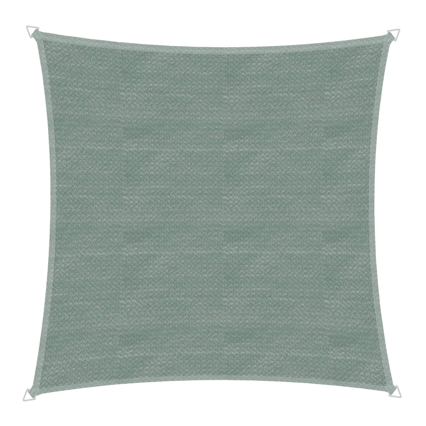 Windhager Capri 10768 Sail Awning Square 5 x 5 m (equisoscel), Sun Protection for Garden and Patio, UV-and Weather-Resistant, Olive