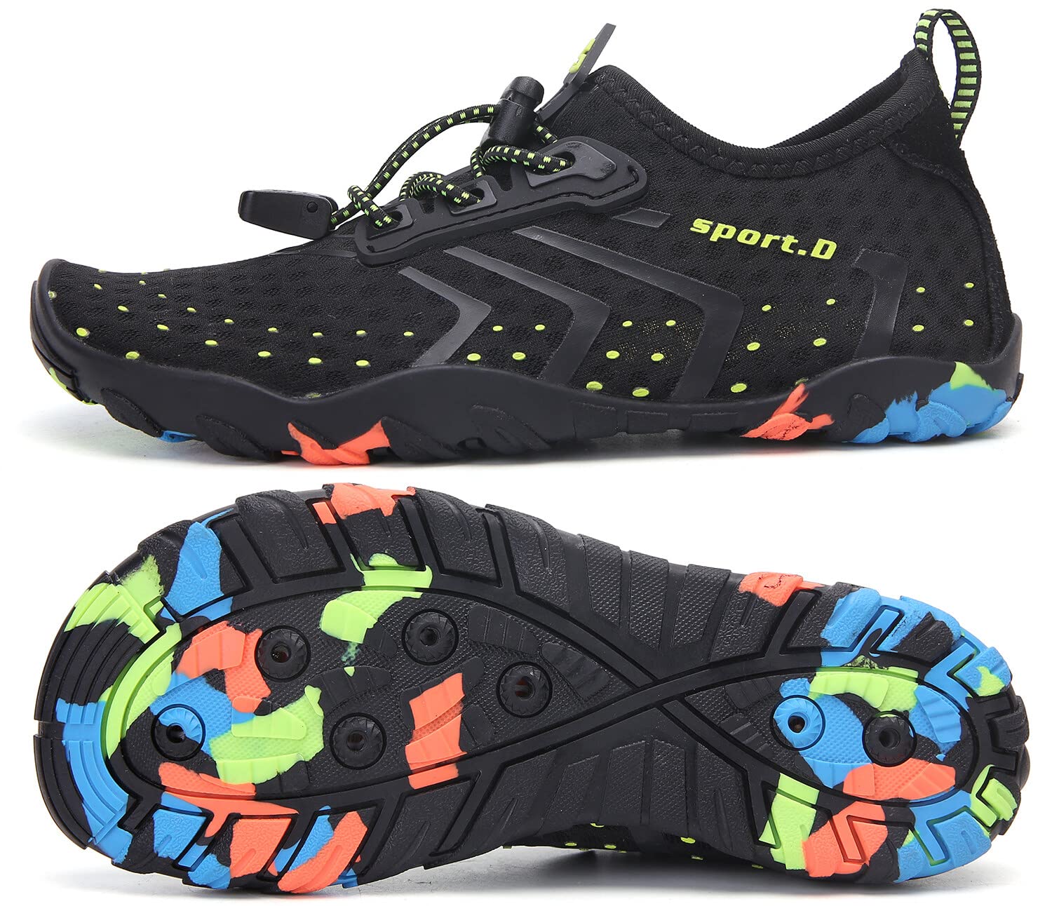 SAGUARO Escarpines Niño Niña Zapatillas de Agua Respirable Zapatos Agua Antideslizante Zapatillas Playa Escarpines Piscina Calzado para Natacion Surf Acuaticas,Gr 24-36 EU