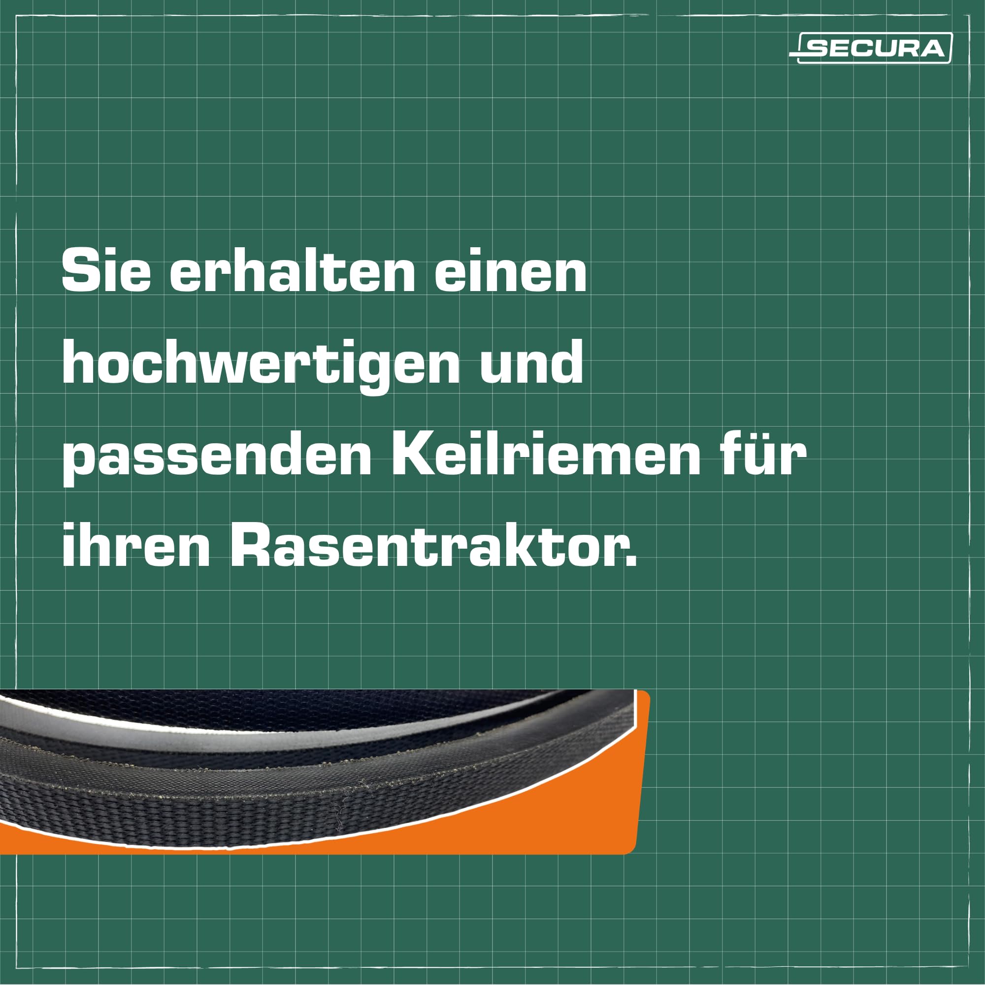 Mähwerksriemen kompatibel mit Husqvarna CT153#960510001, CT153#960510015 ersetzt 532439726