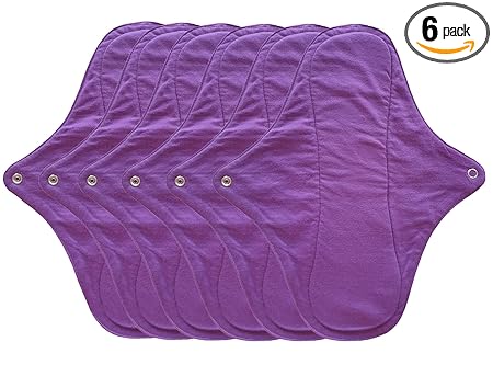 ELK Reusable Cloth Sanitary Menstrual Night Pad Panty Liners Washable (PACK OF 6)
