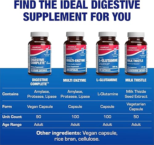 Miniatura 7 de Enzimas digestivas para mujeres y hombres - 90 cápsulas veganas - Suplemento de enzimas digestivas con bromelina, jengibre y más - Digestivo