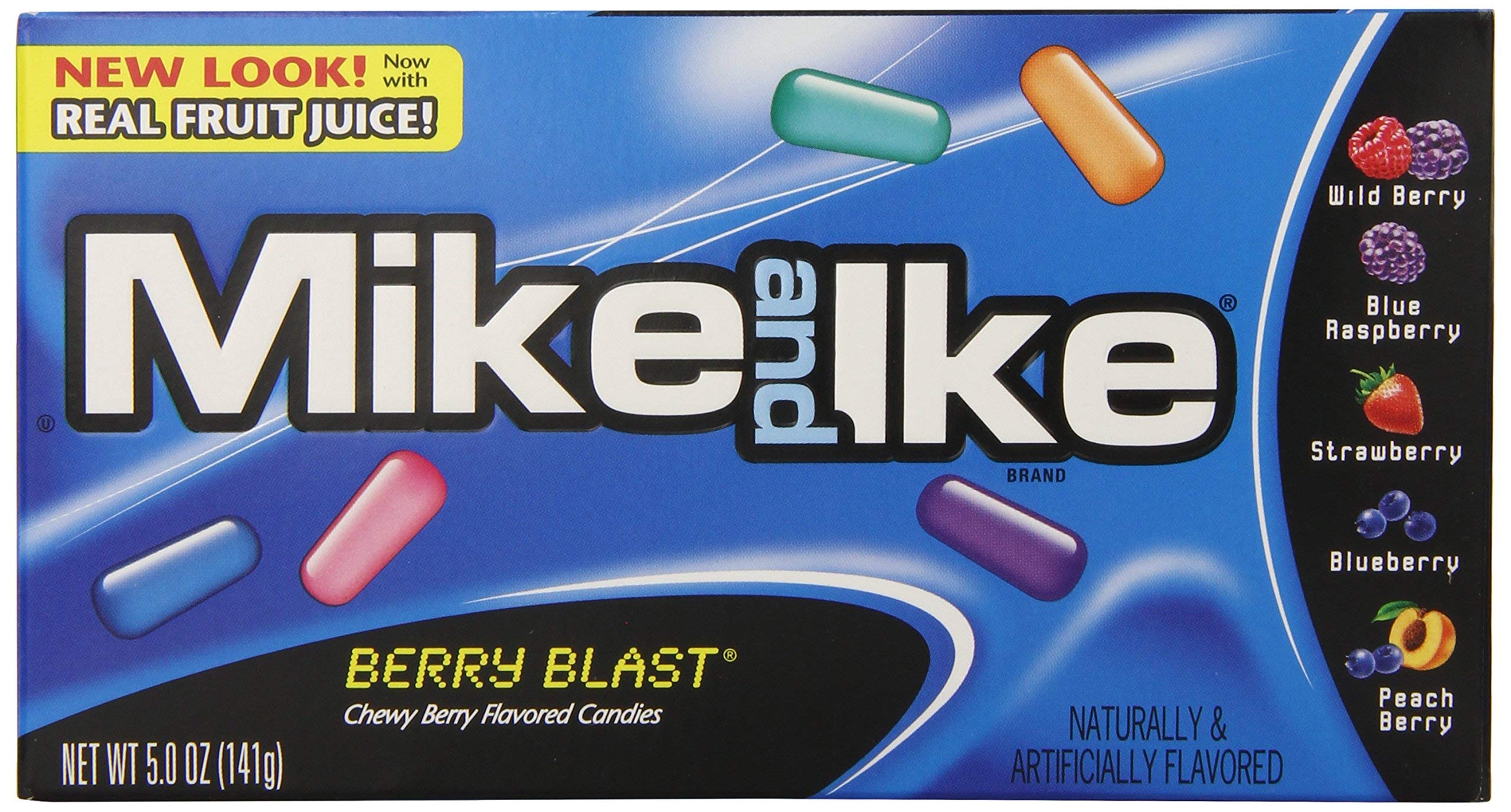 Mike & Ike Soft Chewy Sweet Box 141 g (12 Stück) – Theater Berry Blast