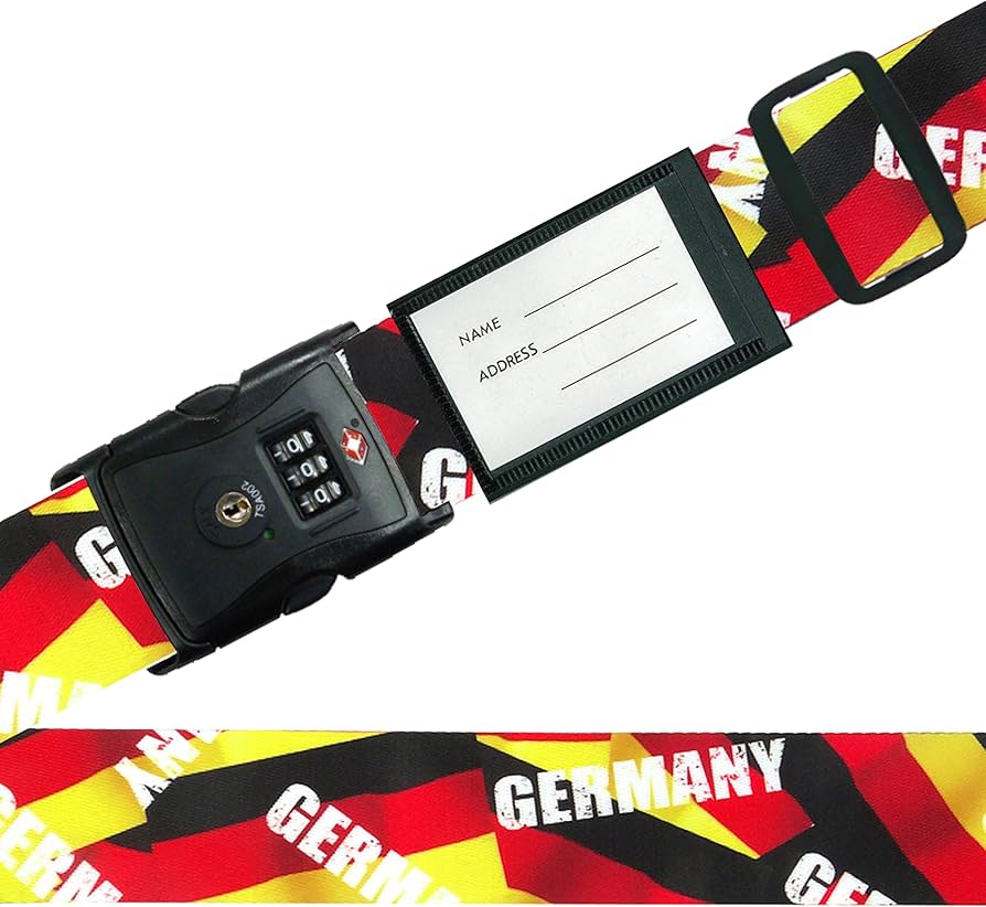 Amazon.co.jp: TSA ロック付き スーツケース ベルト (ネーム タグ 付き