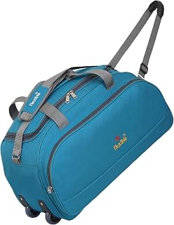 Flexible bags Polyester Duffel Bag Luggage With Wheels Waterproof | Green, 60L | (Width: 36 Cm) Price In India