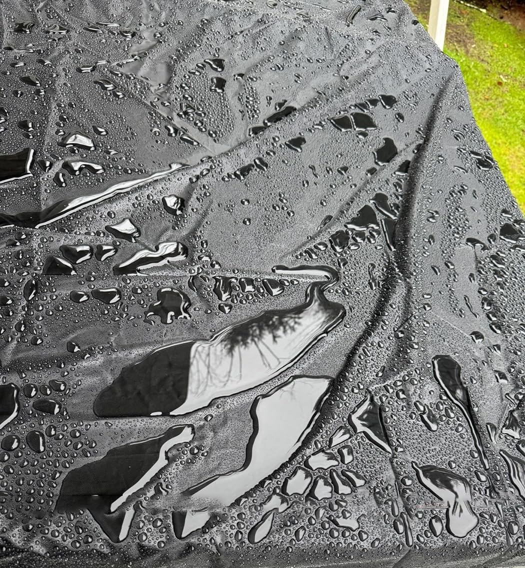 J&C Kegerator Cover, Black, Waterproof, 24.5x26.5x37in, Oxford Fabric, Dustproof Protection for Indoor/Outdoor Beer Dispensers