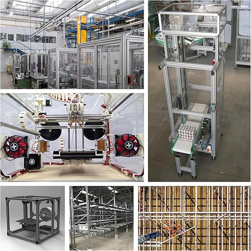 Miniatura 7 de 10 piezas de refuerzo de soporte de esquina interior 4040, soportes de extrusión de aluminio plateado 4080, conector de soporte en L de aluminio de