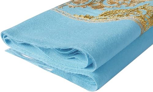 Miniatura 5 de Urban CoCo Chal bordado de gran tamaño con borlas para mujer