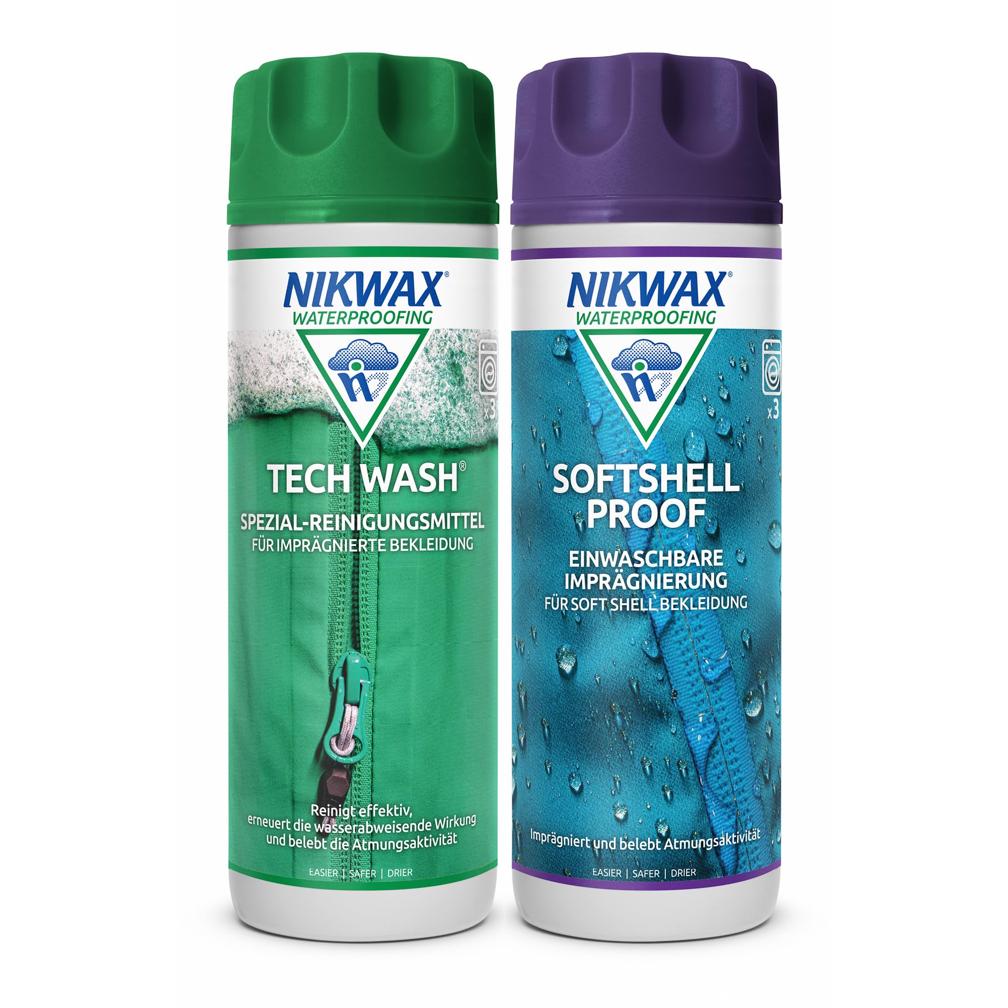 Nikwax Tech Wash/Softshell Reinigungsmittel und Imprägniermittel