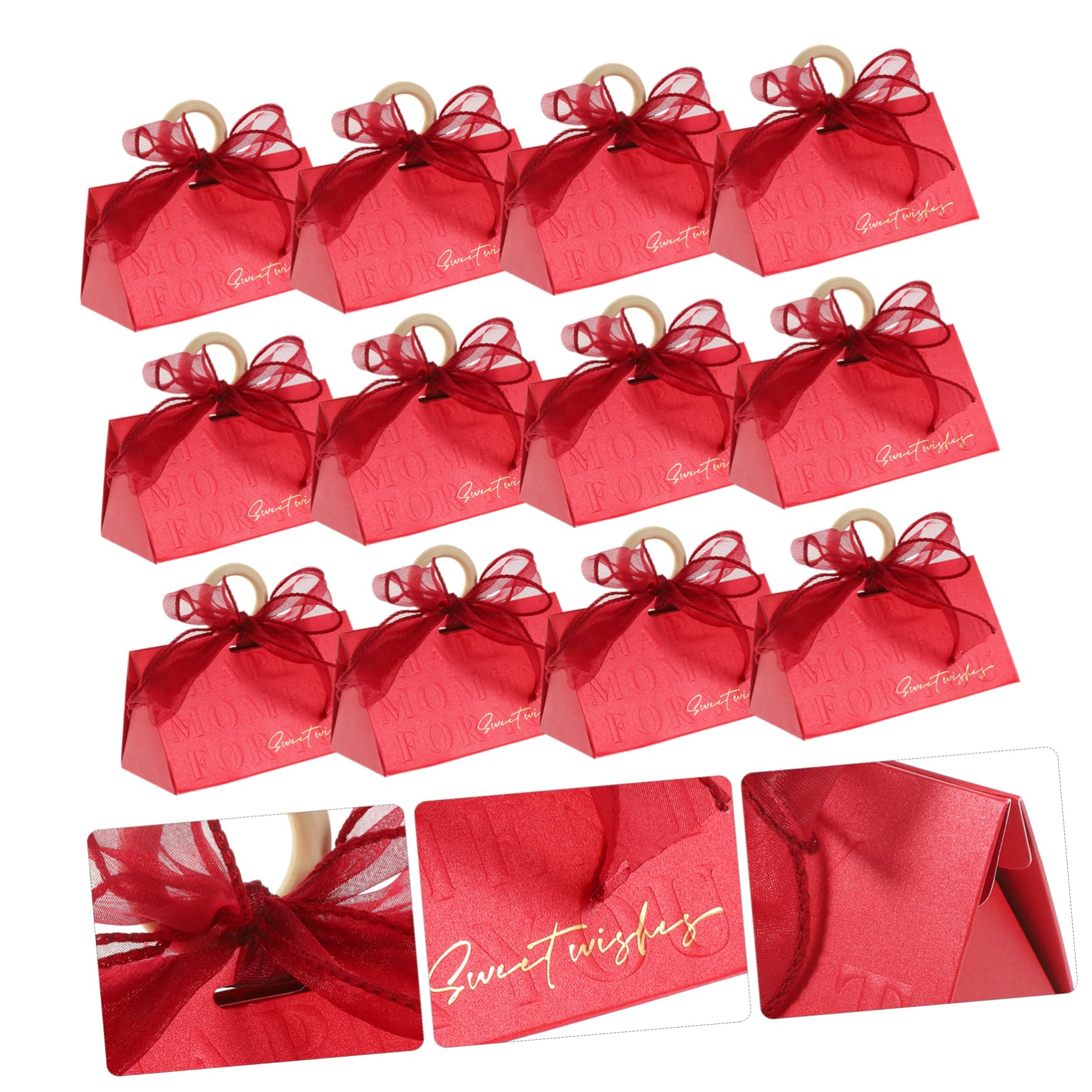 Uonlytech 18pezzi Scatole Di Carta Nastro Per Caramelle Scatole Per Imballaggio Di Caramelle Cioccolatini e Regali Per Feste Di Nozze Compleanni Anniversari e Altre Celebrazioni