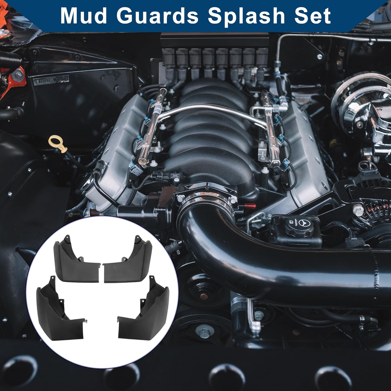 Mud Flaps Splash Guards W/Mount Accessories for Land Rover Discovery 3 2004-2008 Front Rear Mud Guards 1 Set