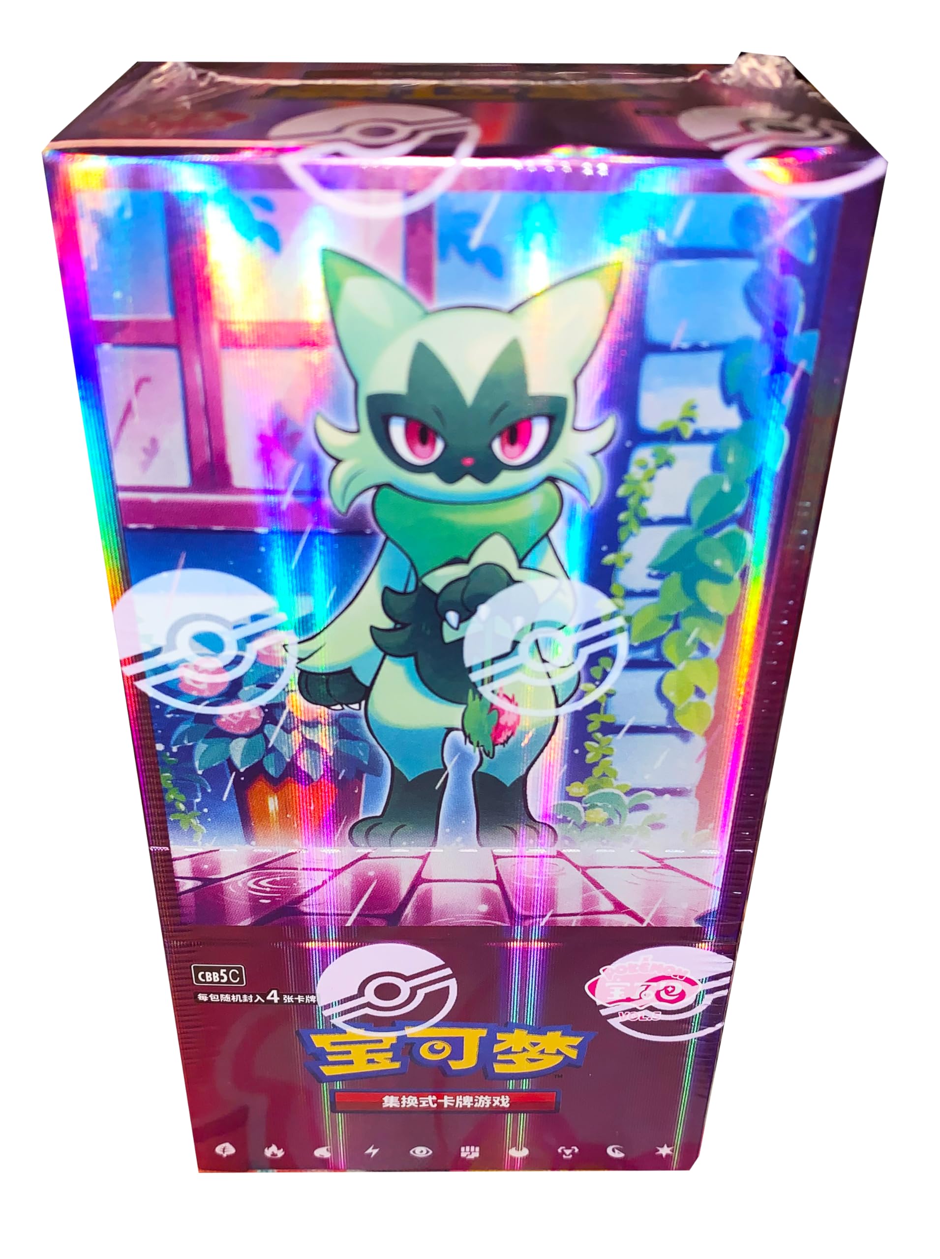 Pokemon Simplified Chinese Booster Box - Gem Vol 5 - (15 Packs) - Florgato Captain Pikachu