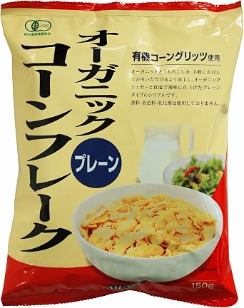 Muso Organic Cornflakes, Plain, 5.3 oz 150 g x 4 Bags