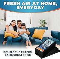 Vista 9 de Filtros de Ventilación de Carbón Activado para el Hogar - Filtros de Ventilación de Suelo de Carbón Activado de 4" x 10" para Control de Polvo