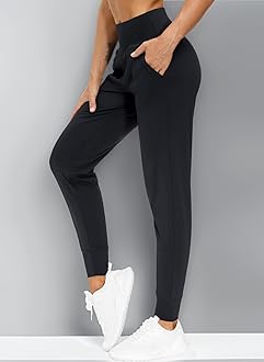 THE GYM PEOPLE Women's Joggers Pants Lightweight Athletic Leggings Tapered Lounge Pants for Workout, Yoga, Running