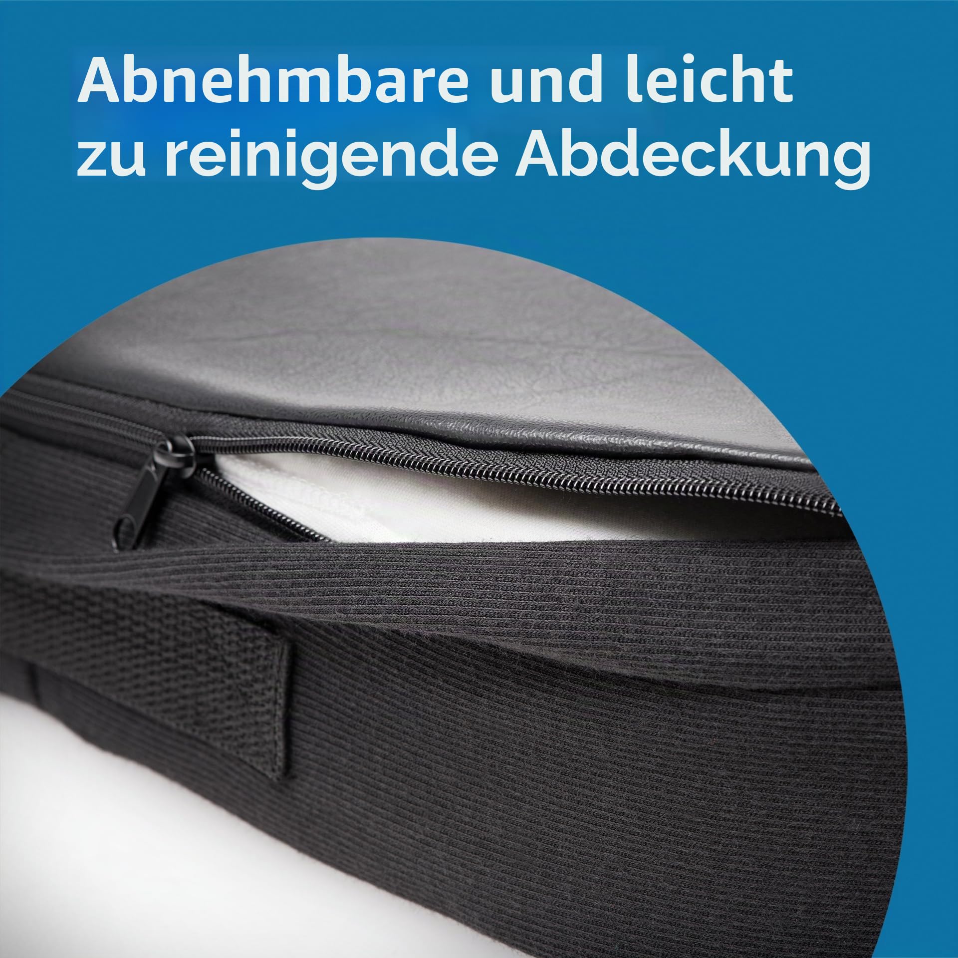 Kensington K55805WW Ergonomisches Sitzkissen aus Formschaum Schwarz, 410x470x72