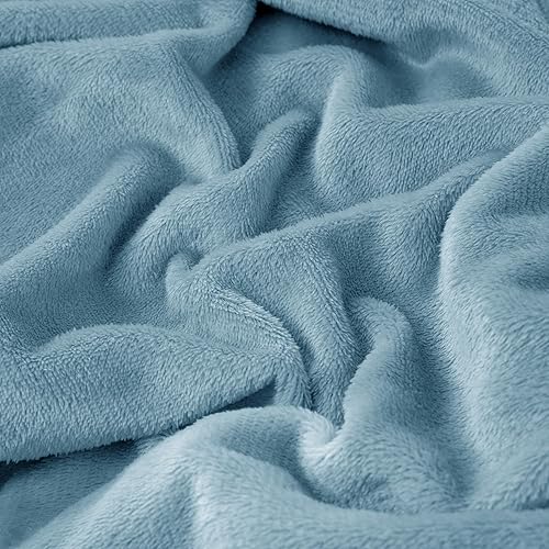 Miniatura 3 de Softan Juego de sábanas de franela de felpa de 4 piezas tamaño King con sábana bajera de bolsillo profundo de 15 pulgadas, sábana encimera y funda