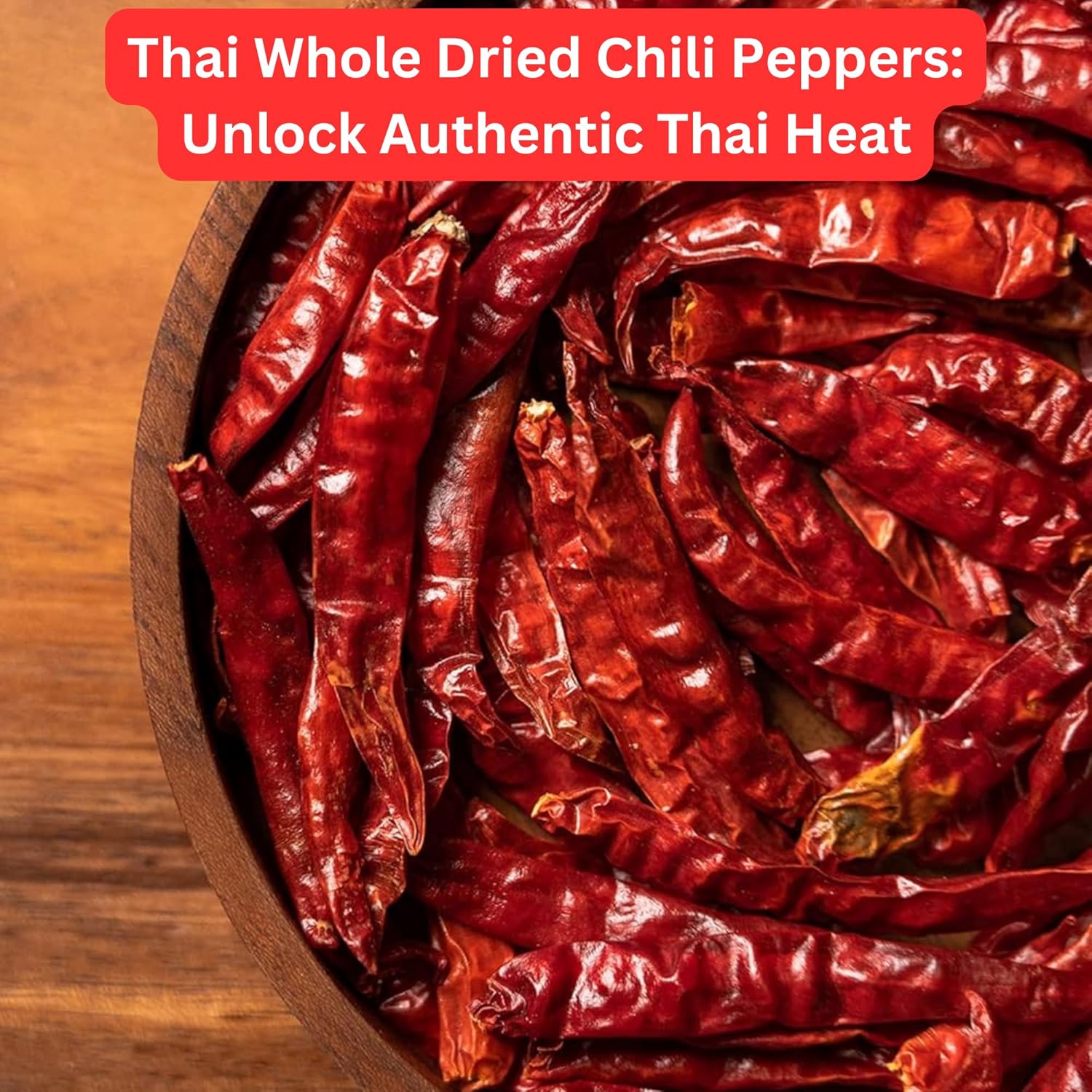 EZ THAI Value Pack 3 Whole Dried Red Chili Peppers (5.28 oz) - Chilli Pods, Seasoning for Tom Yum Soup, Curry Paste, Nam Jim Jaew Sauce, Pad Krapow, Larb, Thai Cooking, Thai Papaya Salad (Somtum)