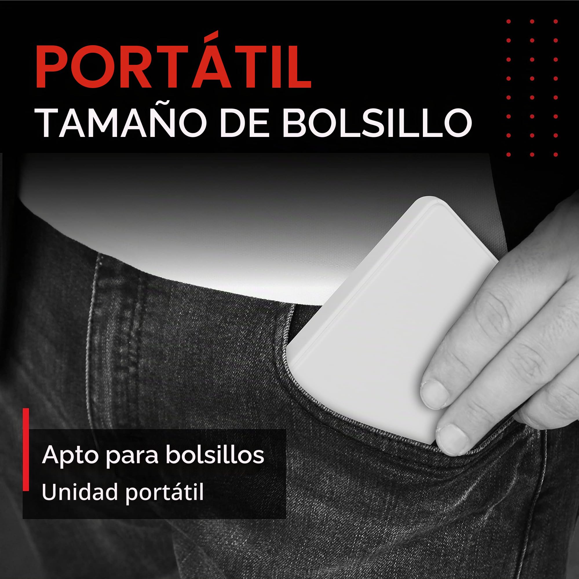Storite Disco Duro Externo 1 TB USB 3.0 HDD para PC, Gaming - Negro | Diseño compacto y ligero con Plug & Play, ideal para copias de seguridad y almacenamiento de fotos, vídeos y documentos.