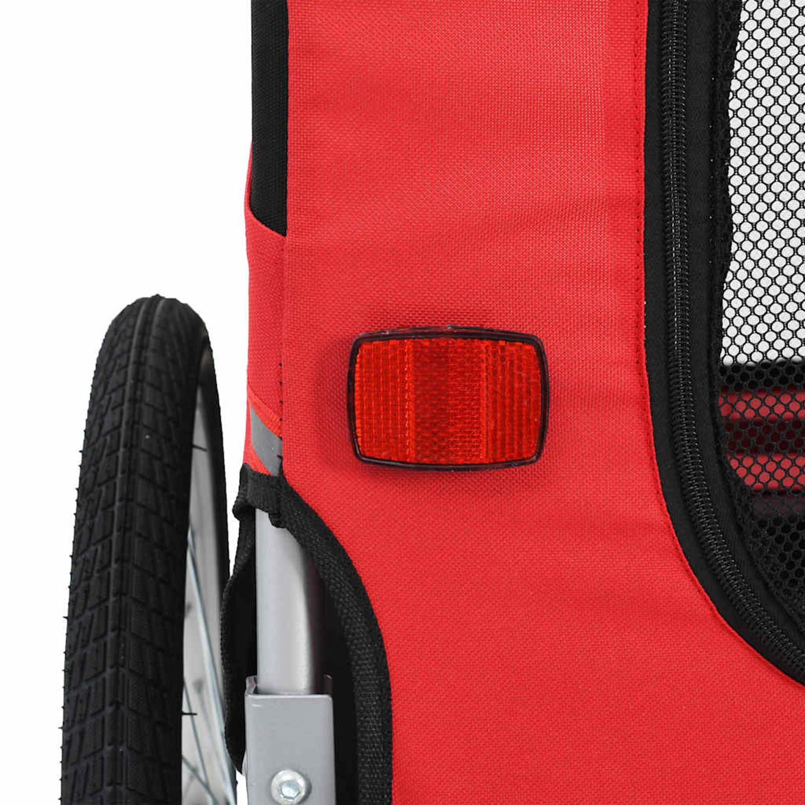 Gecheer Rimorchio da Bici per Cani, Trasporto Animale Domestico con Telaio Acciaio, Ruote Sgancio Rapido, Finestre Rete, Copertura Pioggia, Base Antiscivolo per Passeggiate in Bicicletta
