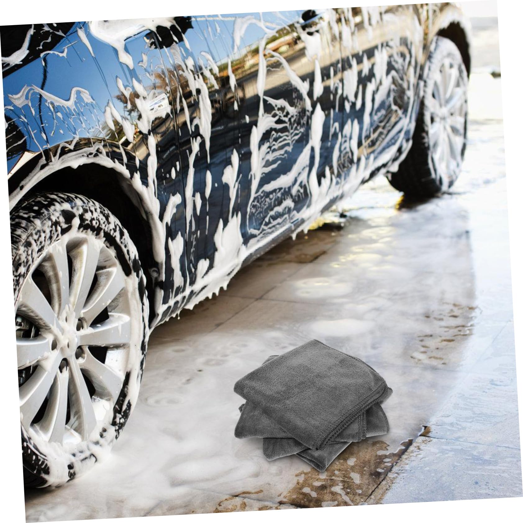 Zerodeko 12stücke Mikrofaser Auto Reinigungstücher Wasseraufsaugendes Geschirrtuch Für Küche Und Home Putztuch