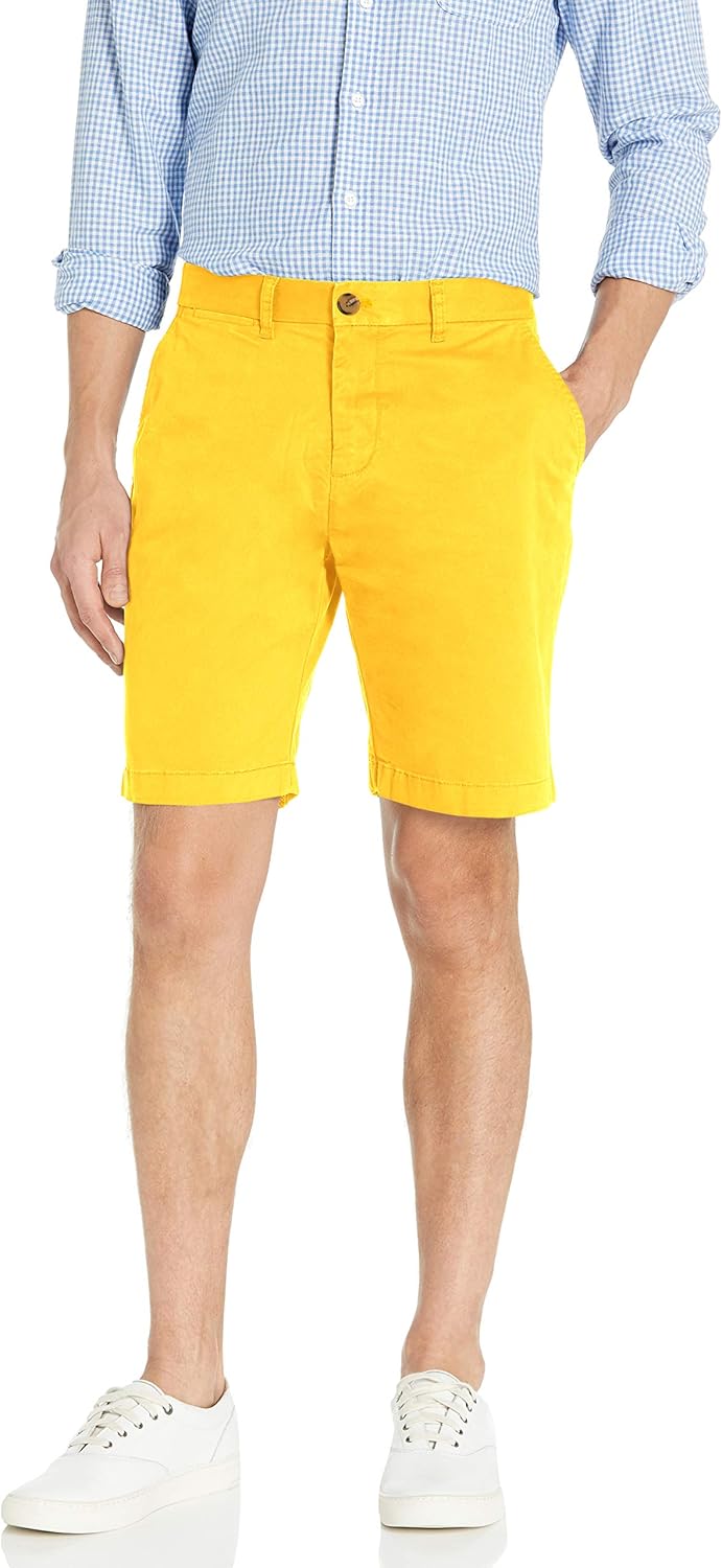 Tommy Hilfiger Mens Casual Stretch 9 Inch Inseam Chino Shorts