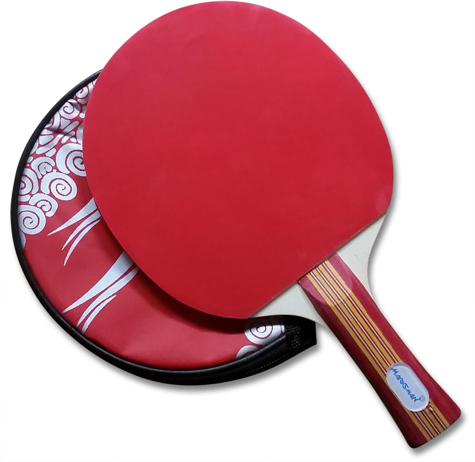 Ping Pong Paddle - Marksman Table Tennis Paddle - Competition Grade Paddle Designed for Spin, Speed, and Accuracy. For Beginner Intermediate or Advanced (1 - Pack, Headhunter)