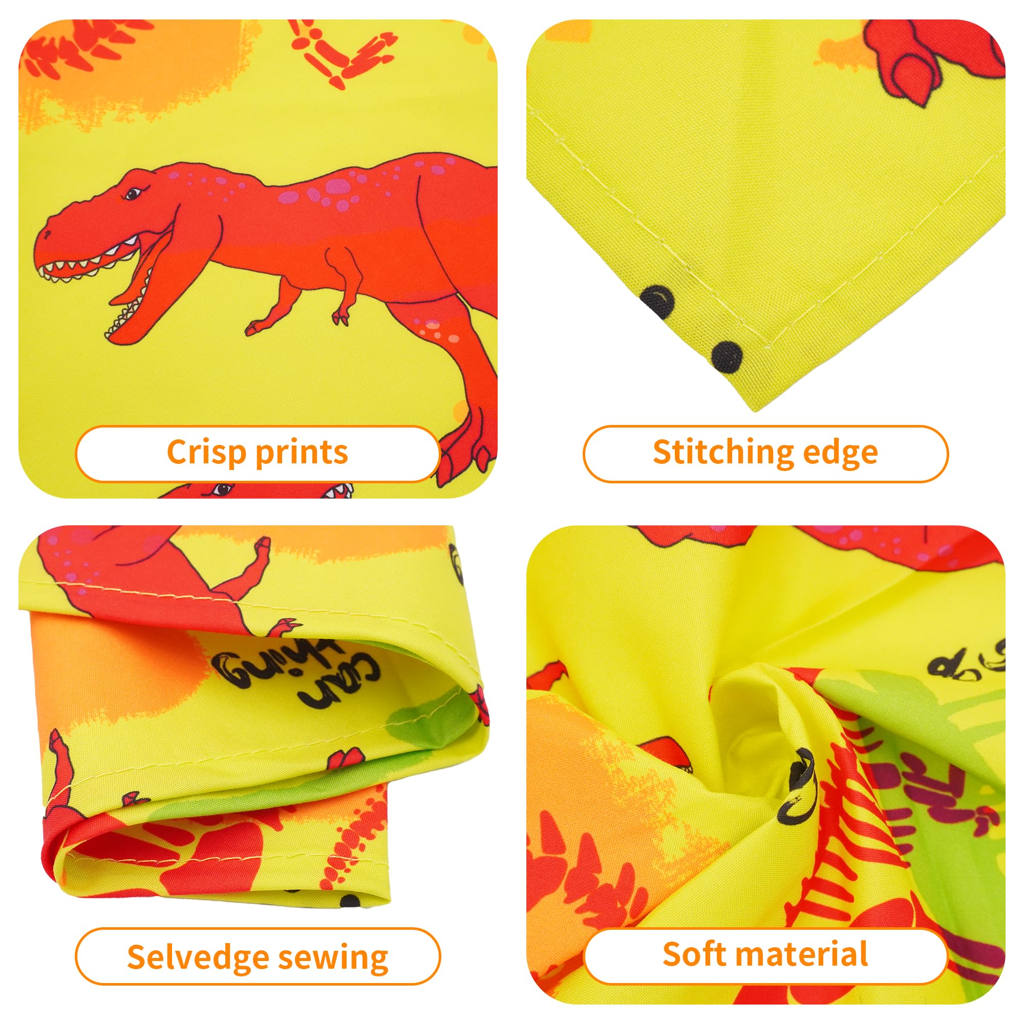 Hundehalstücher mit Dinosaurier-Motiv, für große und extra große Hunde, XXL, XXXL, für große Hunde, 50 Stück