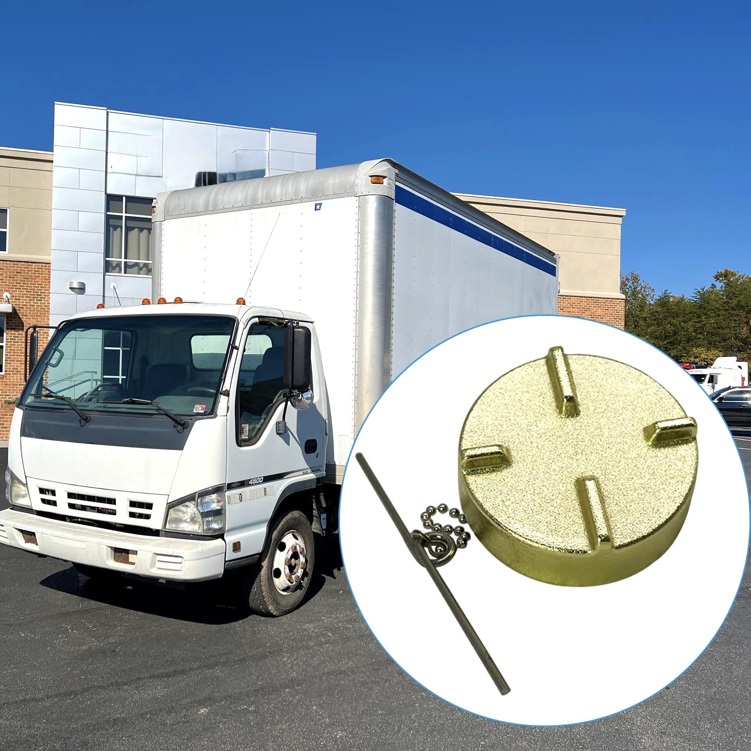 Fue/l Filler Cap For ISUZ/U FRR NPR NPR-HD NQR NRR 3.9L 4HE1 4.8L 4HK1 5.2L 4BD1 4BD2 Diese/l 1987-2023 125L 33Gal Tank 8972338100 8-97233-810-0 1-22440-038-0 1224400380 Copper