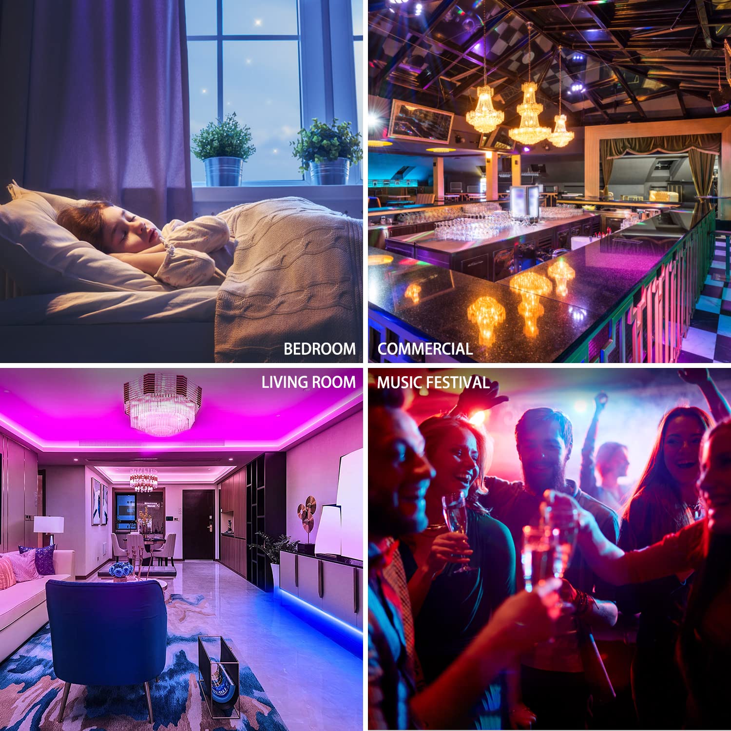 REYLAX Kolorowe żarówki LED RGBW Żarówka E27 10 W, ściemniane żarówki Edison Dual Memory 12 kolorów żarówek LED, bezprzewodowy pilot zdalnego sterowania w zestawie, do domu baru KTV Party