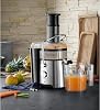 WMF Kult X Juicer Electric Fruit Vegetables 500 W for Large Fruit Pieces Juice Jug 1.2 L Foam Filter 2 Speed Settings Stainless Steel Matte