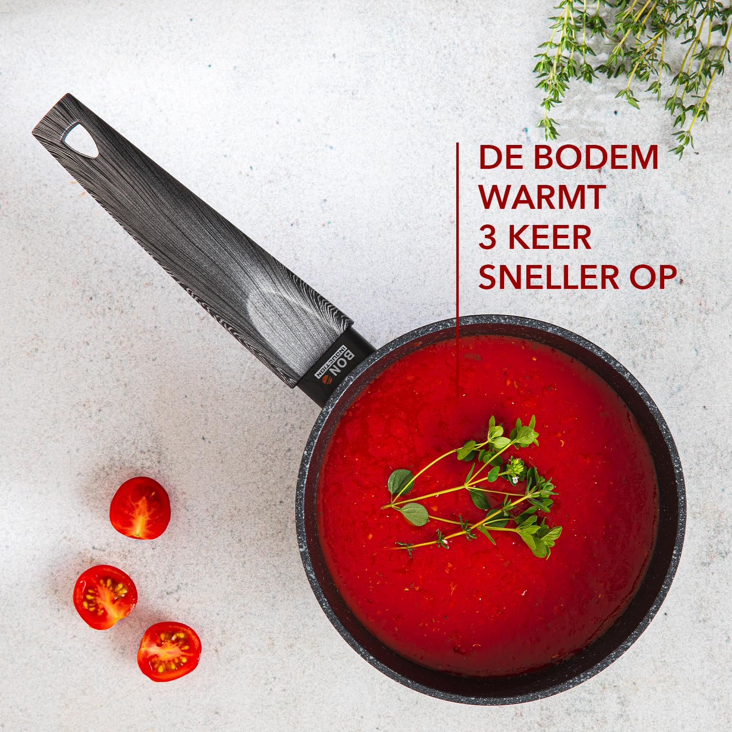 FLORINA Aluminium Kookpot (6,1 l) | 28 cm Diameter | Pot met Glazen Deksel - Antiaanbaklaag | Ovaal | Ideaal voor Inductiekookplaat, Gasfornuis en Elektrische Kookplaat (Zwart