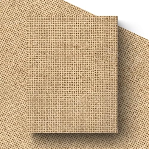 Burlap Print Wrapping Paper Roll, Rustic Beige Woven Texture Gift