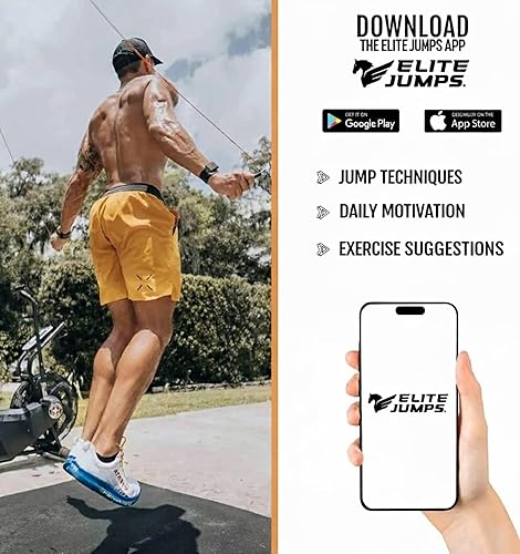 Miniatura 8 de Elite Jumps Muay Thai 2.0 - Cuerda de saltar con peso Diseñada para entrenamiento de alta intensidad, Muay Thai y entrenamientos de MMA Cuerdas