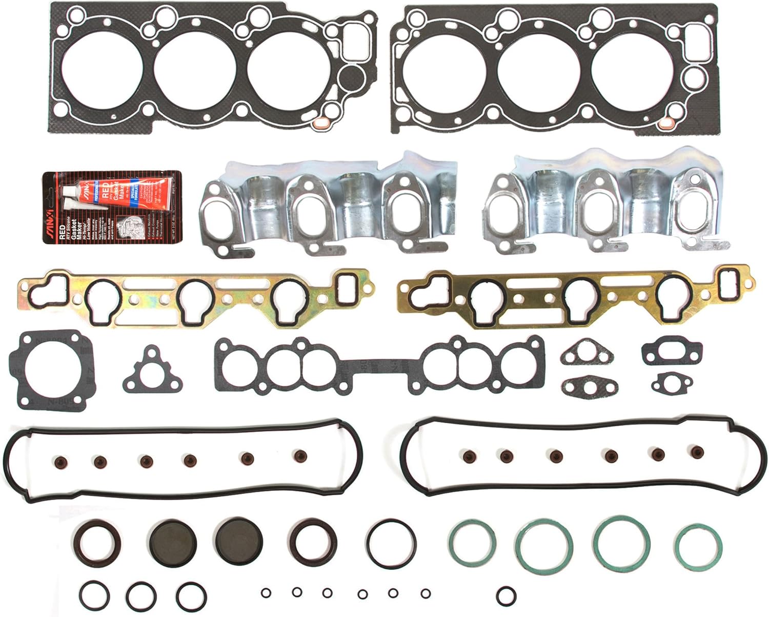 MA-4216905481 Graphite Head Gasket Set Compatible With/For 88-95 Toyota Pickup 4Runner T-100 3.0 SOHC 3VZE