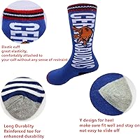 Vista 2 de Calcetines altos hasta la rodilla para niños, calcetines de algodón cómodos de dinosaurio, paquete de 8 pares