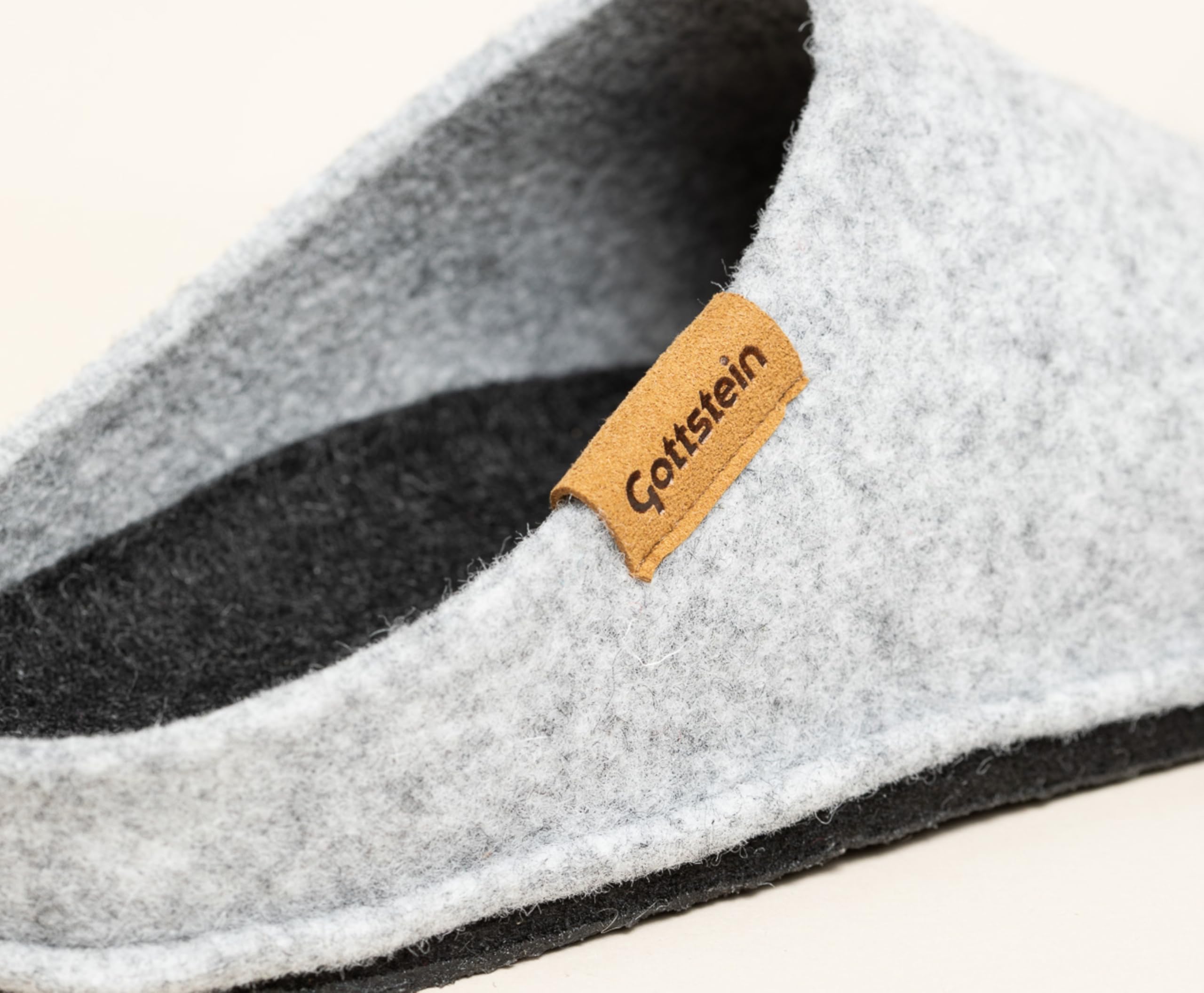 Gottstein Classic CO Pantuflas de fieltro de lana para hombre y mujer – con plantilla anatómica – Fieltro sin costuras para mayor comodidad – Fabricado en el Tirol
