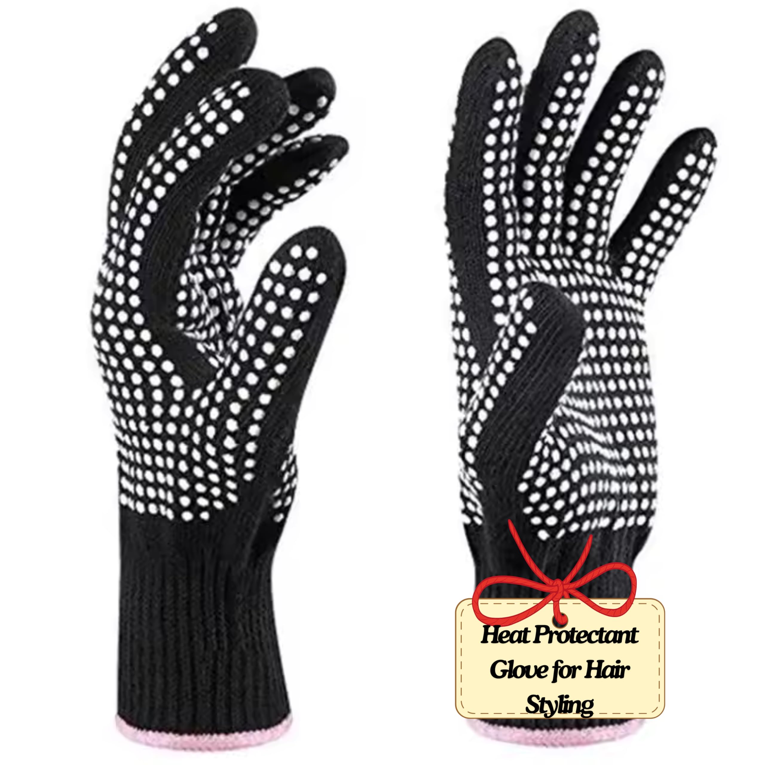 Heat‑Resistant Gloves–Silicone‑Grip Protection for Hair Styling, Curling & Flat Iron, Heat Press, Sublimation–Universal Fit