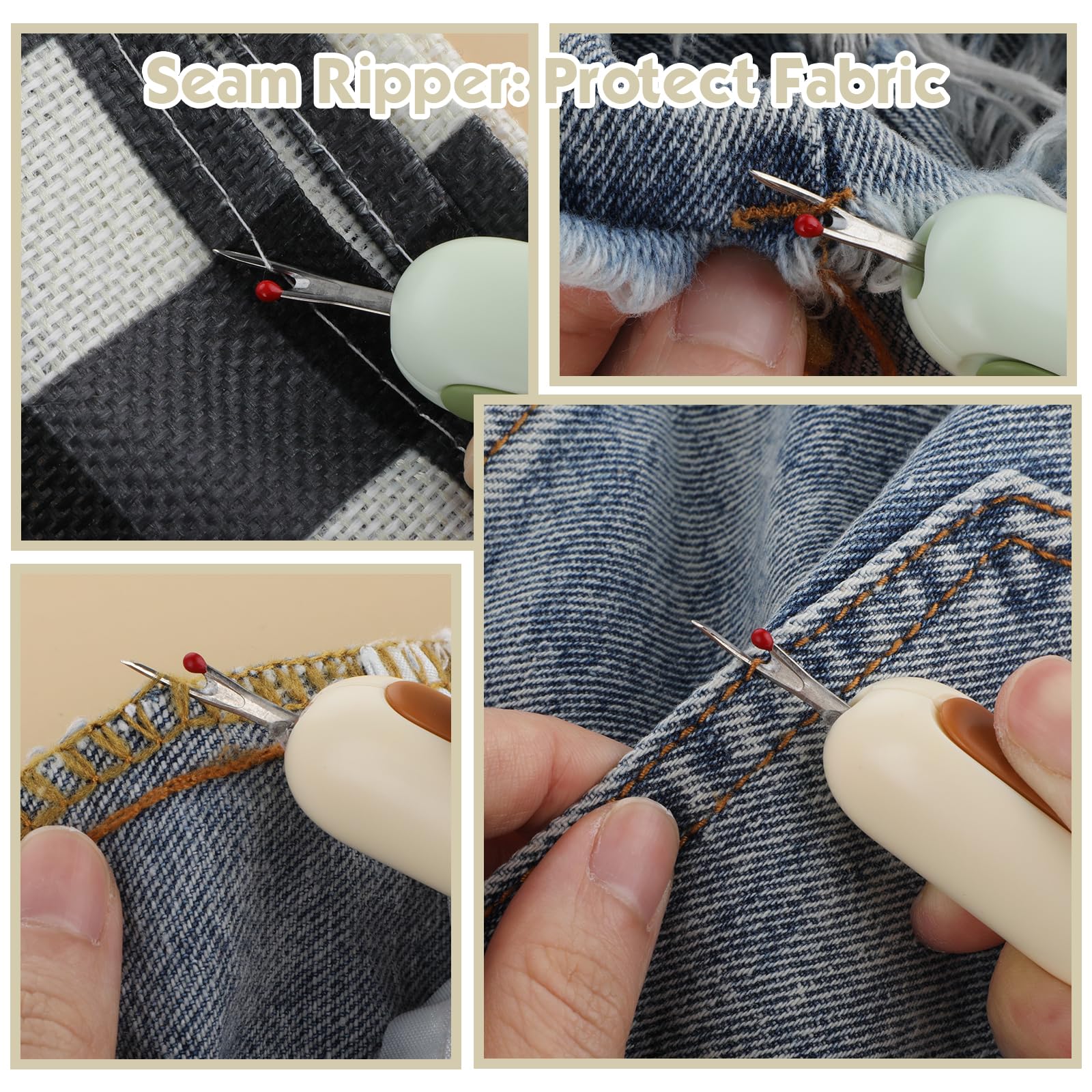 Enfile-aiguille Et Découseur 2 En 1 - Outil Télescopique Pour Couture, Tricot, Art - 10