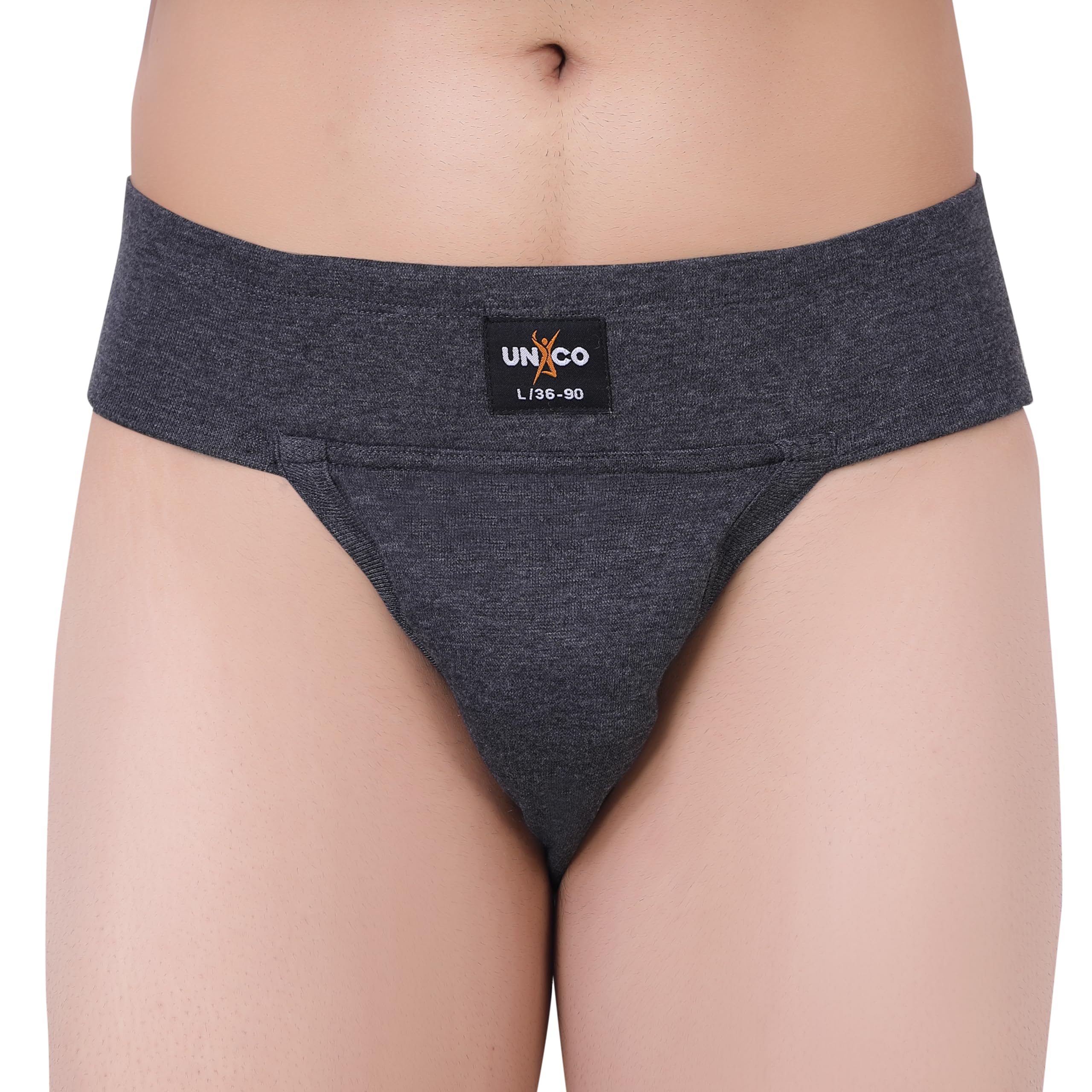 Gym Supporter for Men with Cup Pocket - Athletic Fit Cotton Sports Underwear for Running, Workout & Outdoor Activities - Soft & Comfortable Multi-Sports Innerwear Briefs - Black-image-19
