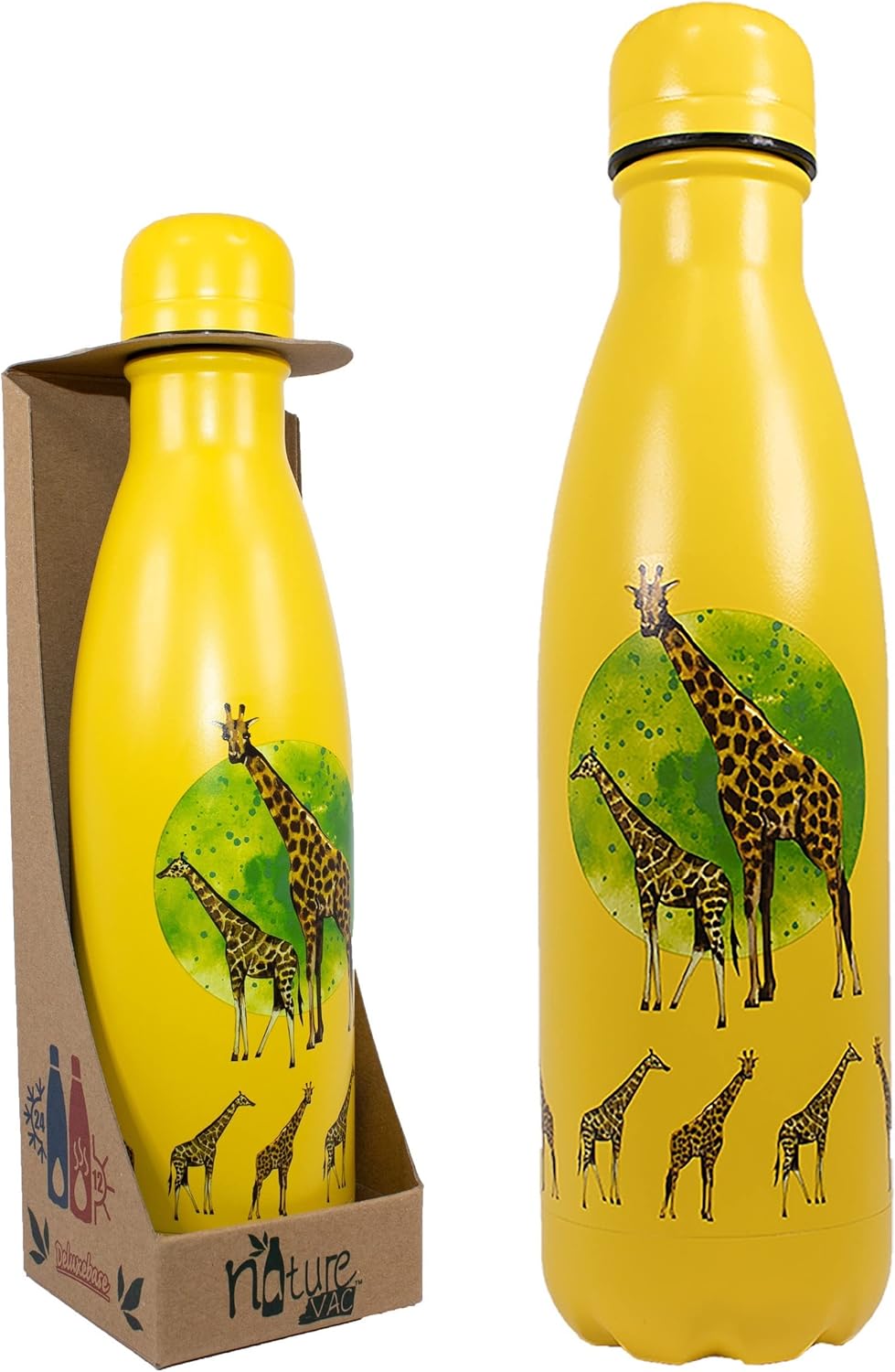 NatureVac Giraffe Stainless Steel Thermal Insulated 17 oz