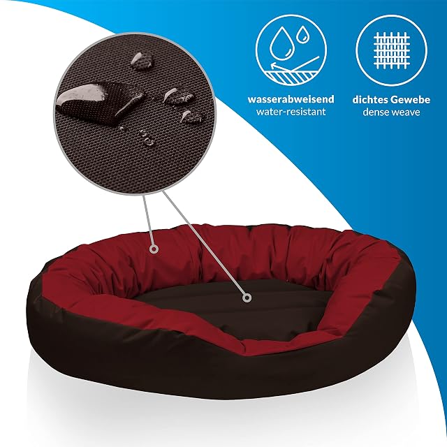 Foto 2 de 7 de BedDog® colchón para Perro Sunny, Cama, sofá, Cesta, cojín Ovalado para Perros, Funda extraíble, tamaño L