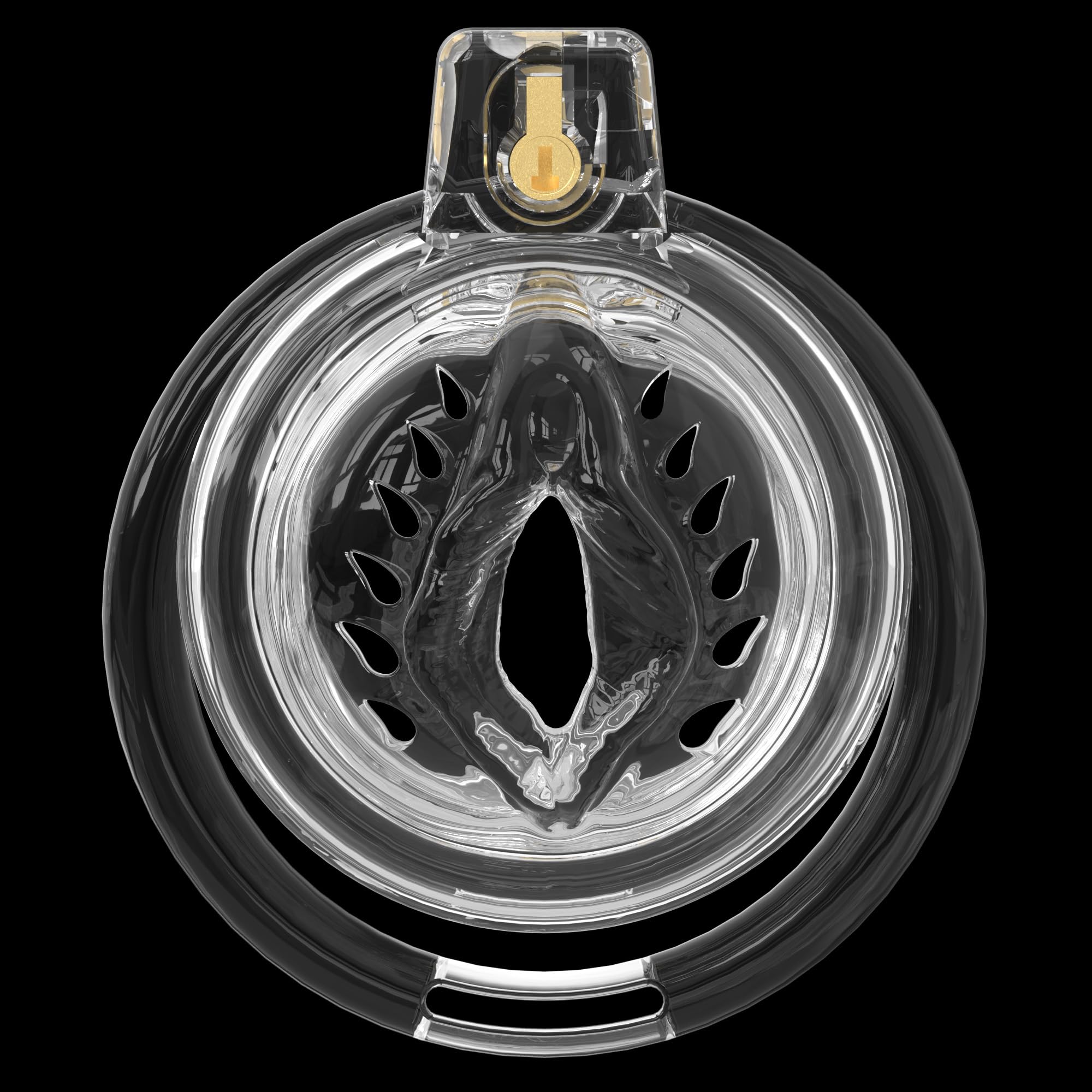 Cage légère de chasteté masculine avec cage de bite en silicone doux et appareil de chasteté de 6 tailles pour hommes à long terme et contrôle de l'érection