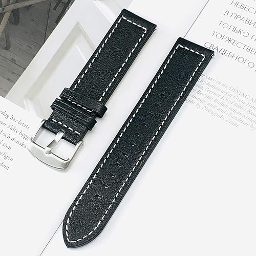 Miniatura 4 de YEEJOK Correa de repuesto para Galaxy Watch 3 de 1.772in para hombres y mujeres, correa de reloj de metal y cuero de 0.866in compatible con Samsung