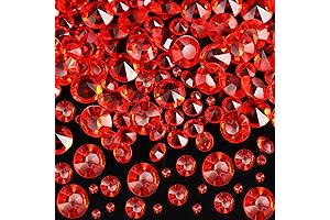 Stunning 4000 Red Diamond Crystals for Sparkling Events