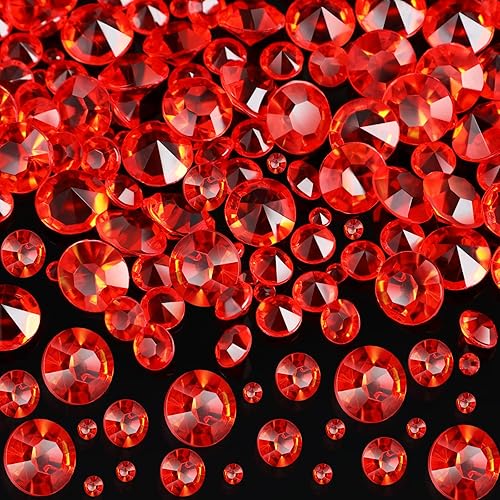 Miniatura 7 de Hicarer 4000 piezas de piedras preciosas acrílicas de cristales de diamantes transparentes para mesa de boda, piedras preciosas dispersas,