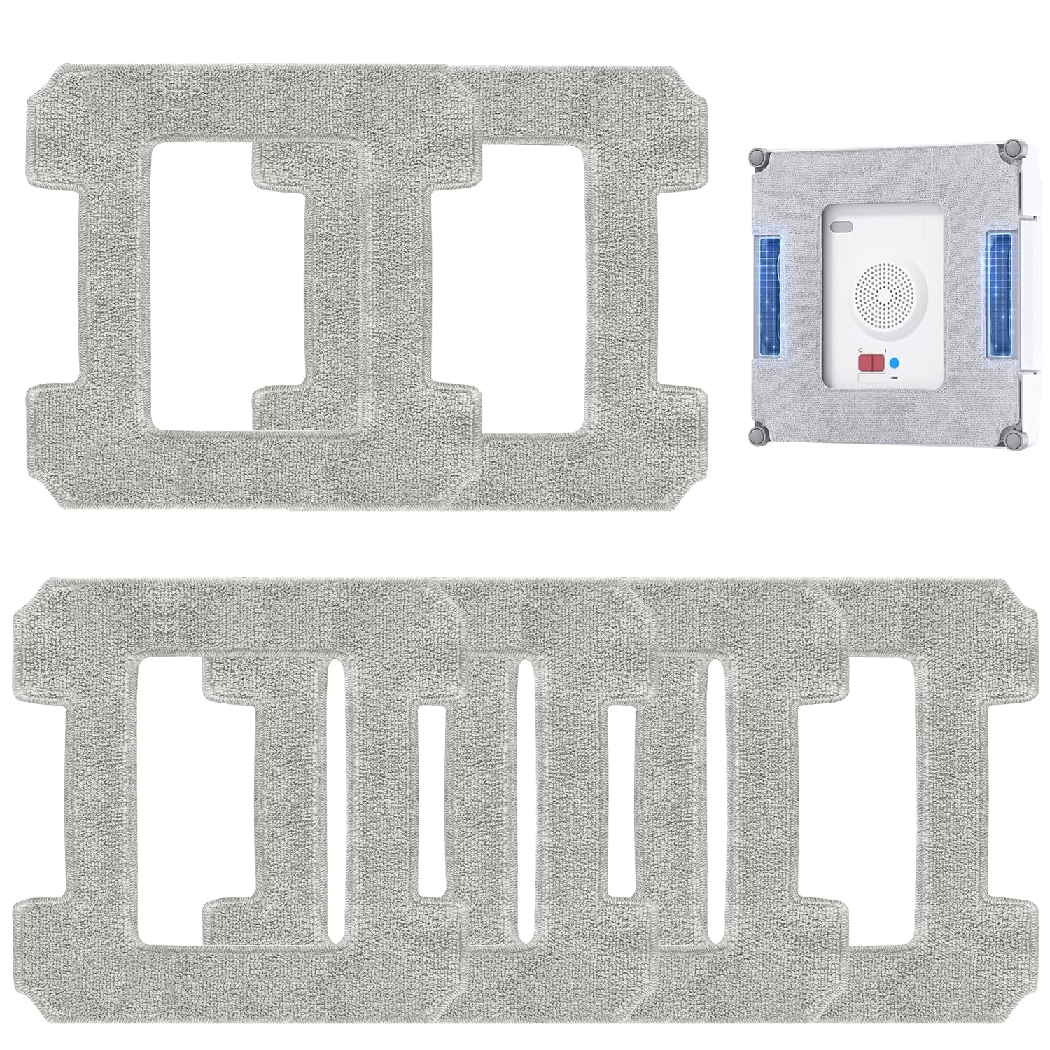 Podkładka do czyszczenia Ecovacs Winbot W1 / W1 Pro / W2 / W2 Omni Robot do mycia okien, ściereczka z mikrofibry wielokrotnego użytku, wymienne ściereczki do wycierania Ecovacs Winbot W1 Pro