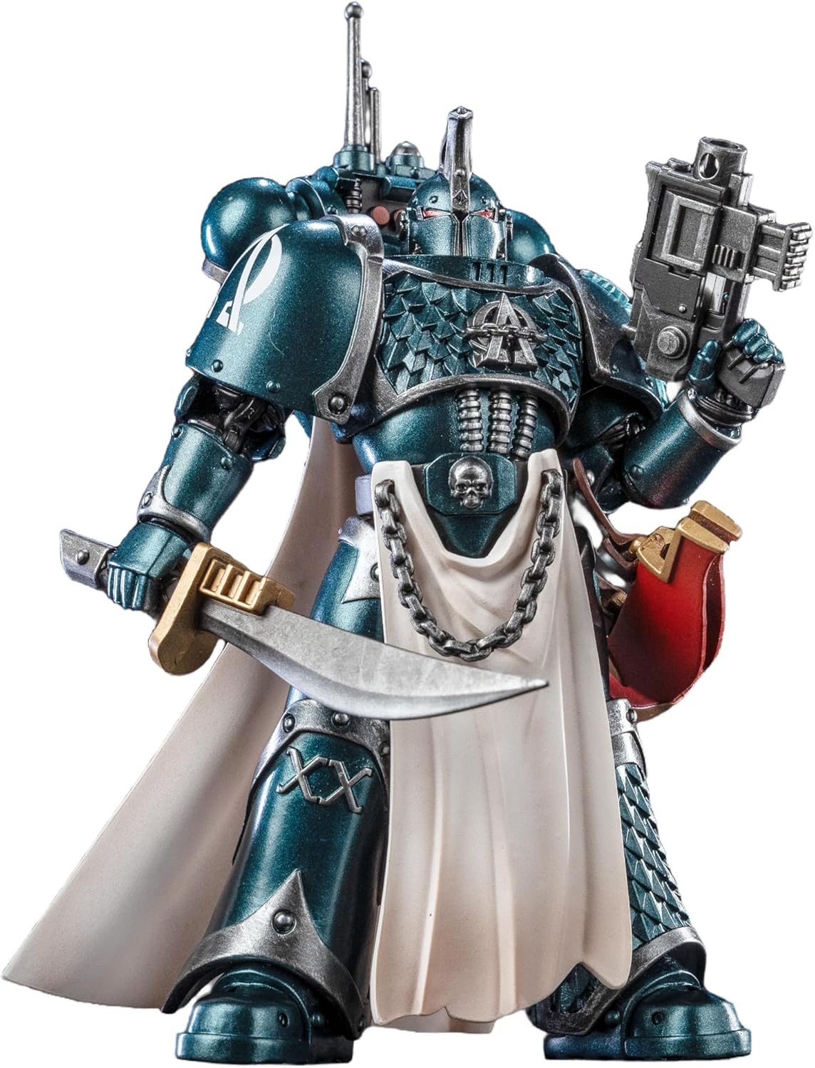 JOYTOY 1/18 Action Figures - Warhammer The Horus Heresy Alpha Legion Legion Praetor with Power Sword - 5‘’,Highly Posable Collectible Model Ages 15+