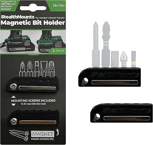 StealthMounts Metabo HPT Soporte magnético para brocas | Organizador de brocas | Soporte perfecto para brocas e impactos Metabo HPT (paquete de 2)