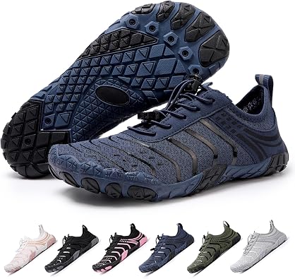 Hike Barefoot Shoes Womens Men,Unisex Barefoot Water Shoes Breathable, Anti-Slip Hiking Footwear for Athletic Wide Toe Shoe Footwear for Hiking, Walking, Running, Yoga, and Water Sports