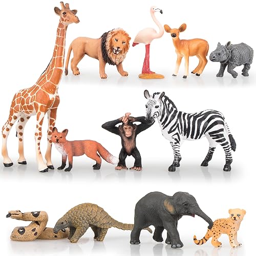 Set De 15 Figuras De Monos Y Árbol – Gorilas, Chimpancés Y Más, Juguete Educativo Realista